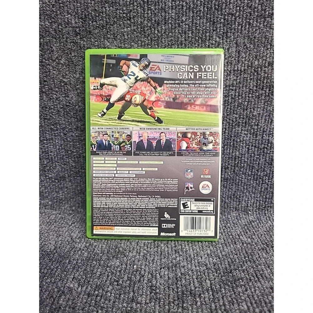 XBOX 360 Madden NFL 13 Microsoft 2012 Sports No Manual Tested